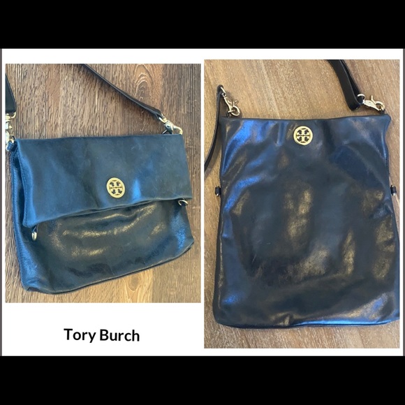 Tory Burch soft black leather convertible purse - Picture 2 of 15